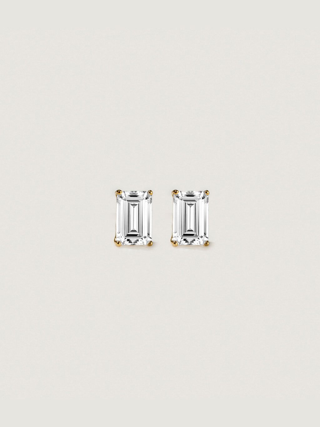 Lab-Grown Diamond 1.0 cttw Emerald Solitaire Earrings