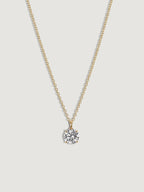 Lab-Grown Diamond 1.0 cttw Round Solitaire Necklace
