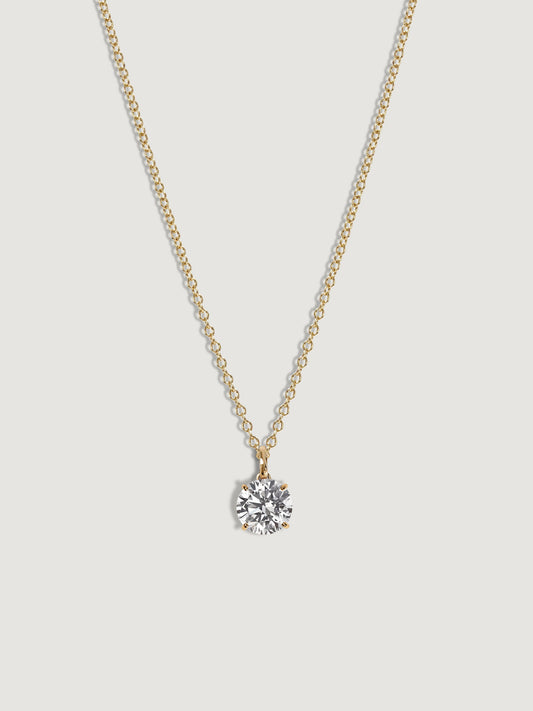 Diamonbliss Lab-Grown Diamond 1.0 cttw Round Solitaire Necklace