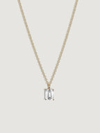 Lab-Grown Diamond 1.0 cttw Emerald Solitaire Necklace