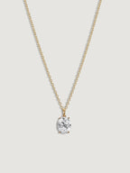 Lab-Grown Diamond 2.0 cttw Oval Solitaire Necklace