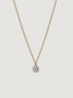 Lab-Grown Diamond 0.5 cttw Round Solitaire Necklace