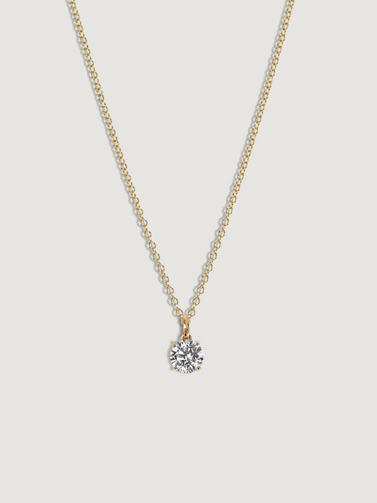 Diamonbliss Lab-Grown Diamond 0.5 cttw Round Solitaire Necklace
