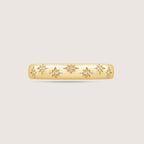 Lab Grown Diamond Starburst Dome Band Ring