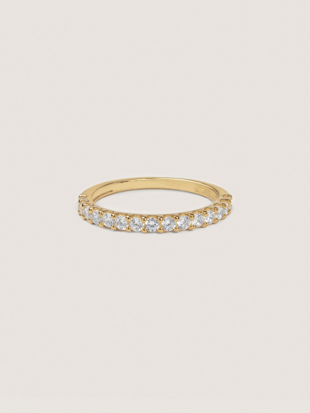 Lab-Grown Diamond 0.5 cttw Pave Half Band Ring
