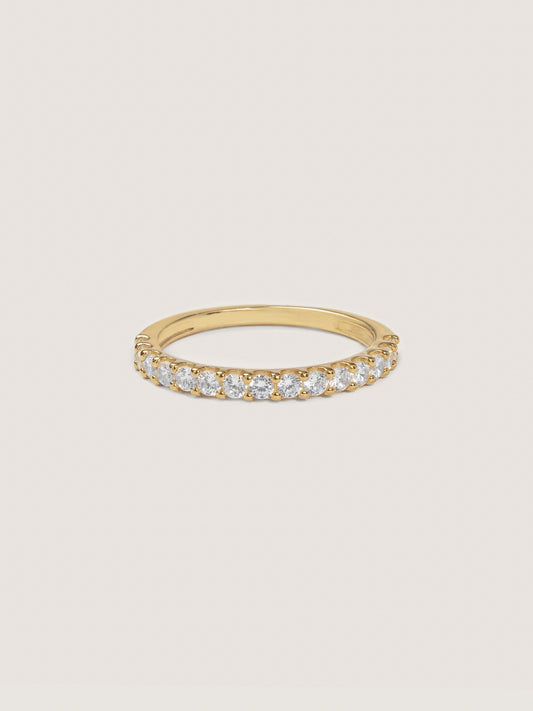 Lab-Grown Diamond 0.5 cttw Pave Half Band Ring