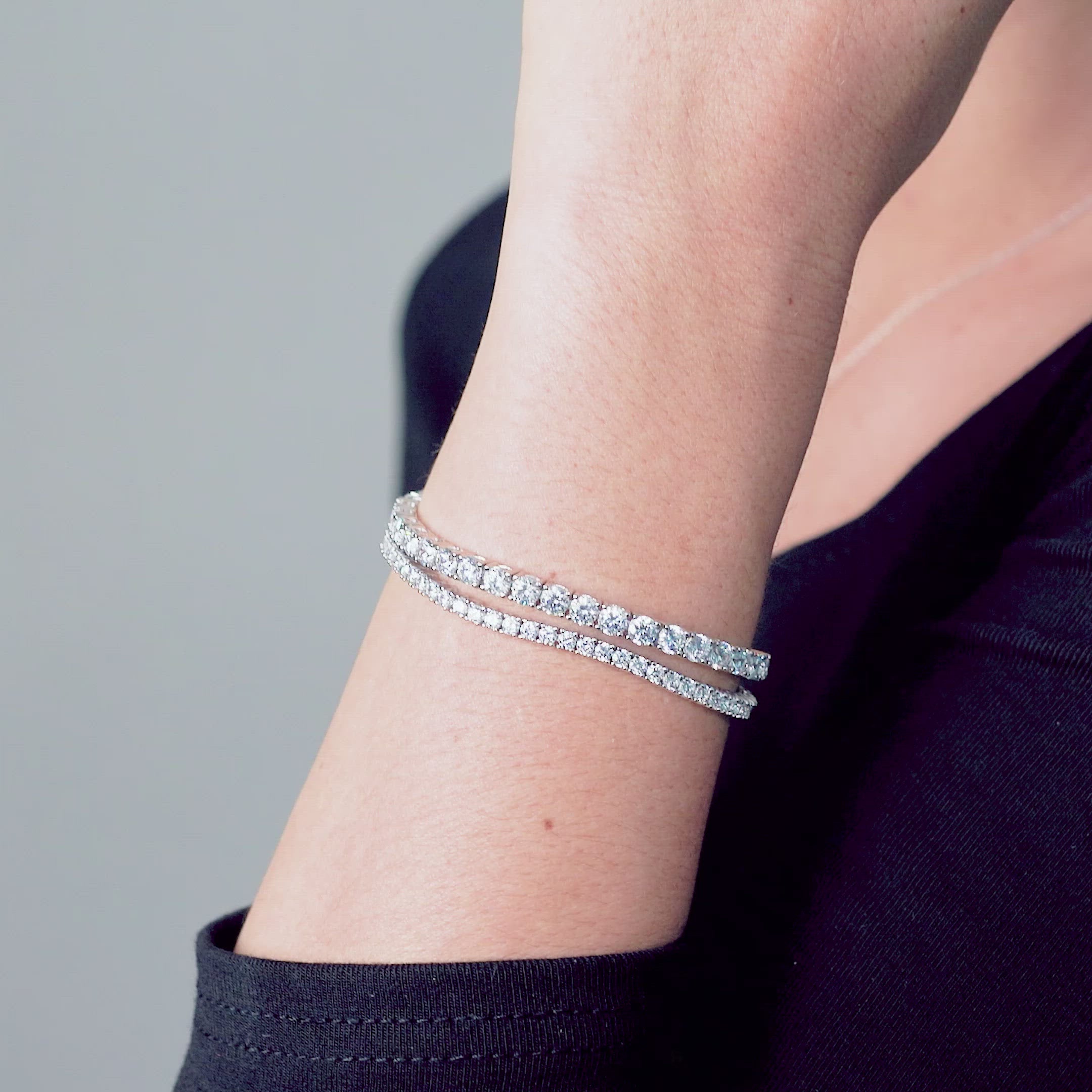 2ct Round Diamond Tennis Bracelet – Víya Jewelry