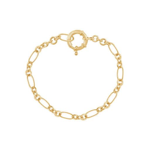Oblong Oval Link Chain Bracelet