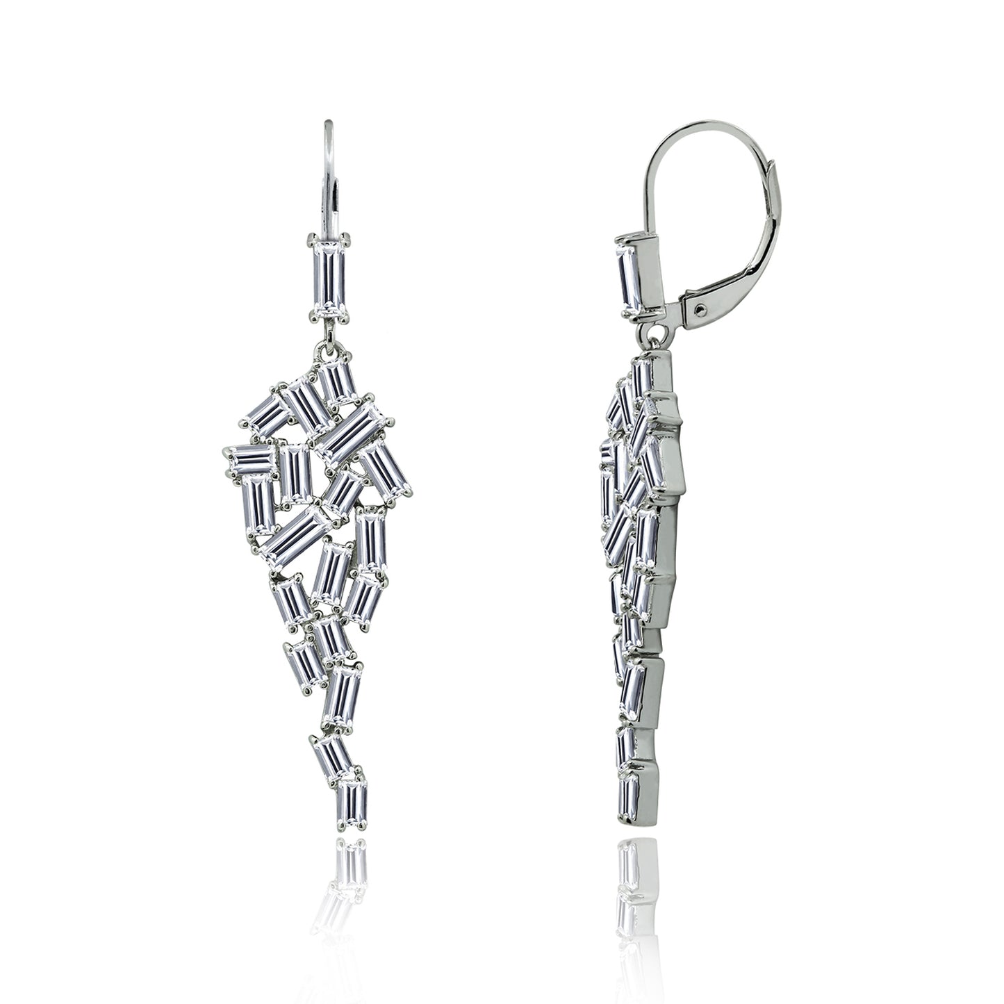 Baguette Cascade Earrings