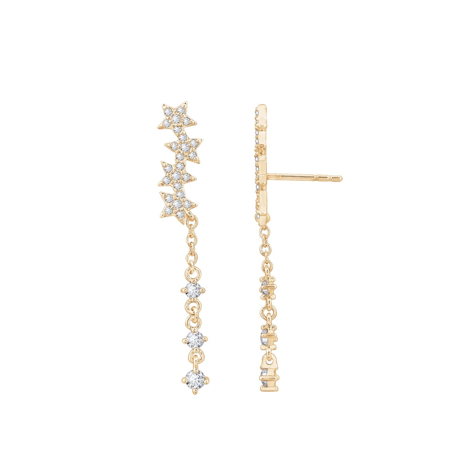 Kiera couture rose 2025 gold earrings