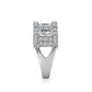 Symmetrical Half Band Ring
