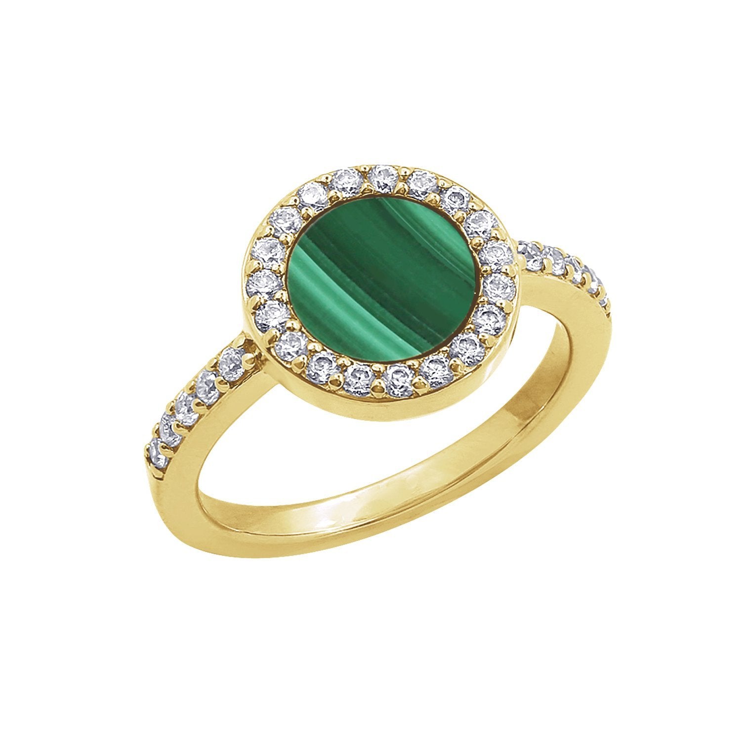 Amazon.com: JINEAR 14K Gold Plated Round Malachite Band Ring for Women and  Men Green Gemstone Stackable Bulky Thumb Statement Ring: Clothing, Shoes &  Jewelry