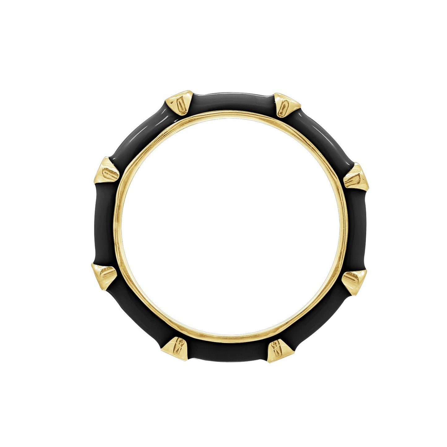 Black Enamel Band Ring