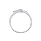 Pave Love Knot Ring