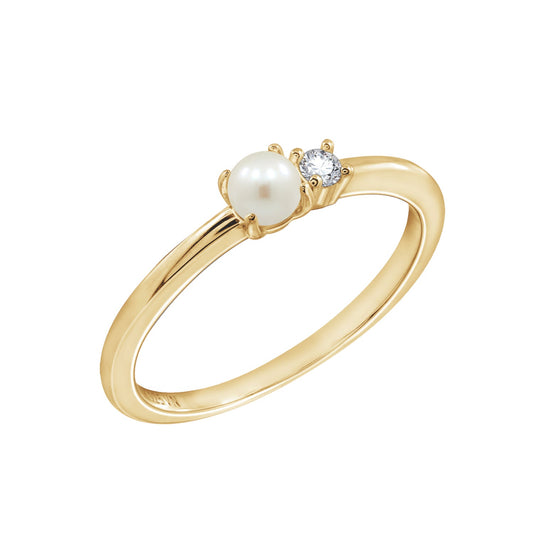 Pearly Duet Ring
