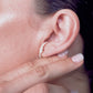 Curved Bar Studs Earrings